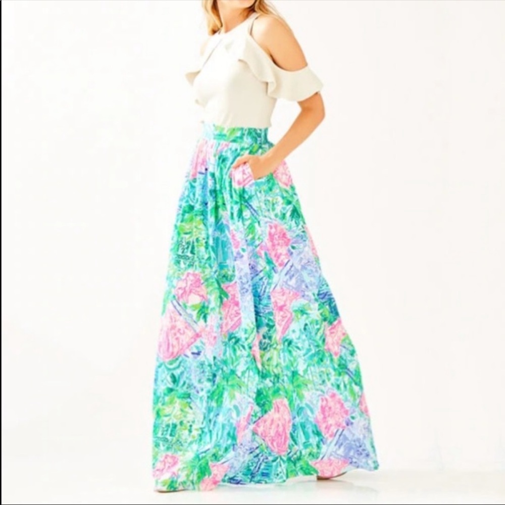 Lilly Pulitzer Bohemian Queen Maxi Skirt
